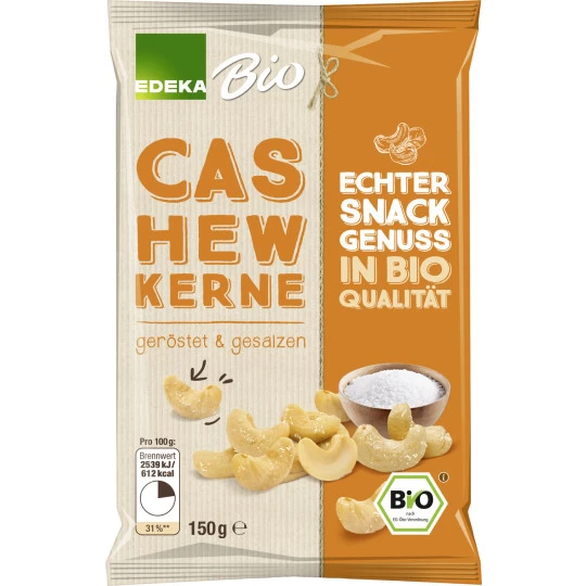 Bio Cashewkerne Geröstet & Gesalzen 125G 3 Bio Cashewkerne Geröstet & Gesalzen 125G