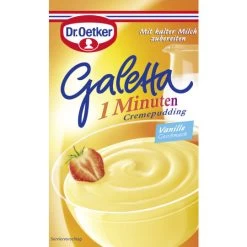 Dr. Oetker Galetta 1 Minuten Cremepudding Vanille Geschmack 80G