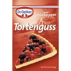 Dr. Oetker Tortenguss Rot Ungezuckert 3x 12G