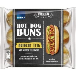 Brioche Hot Dog Buns 6ST 270g