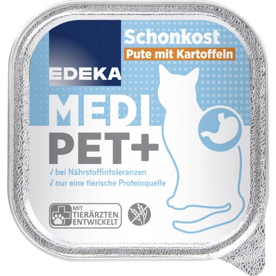 Medi Pet Schonkost Pute Mit Kartoffeln 100G 3 Medi Pet Schonkost Pute Mit Kartoffeln 100G