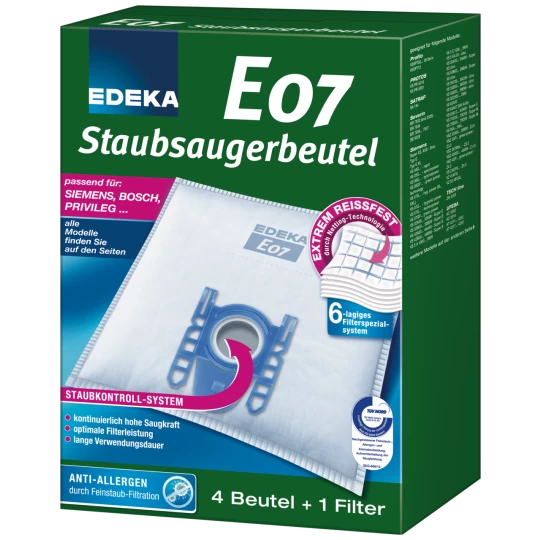 Staubsaugerbeutel E07 4ST 3 Staubsaugerbeutel E07 4ST