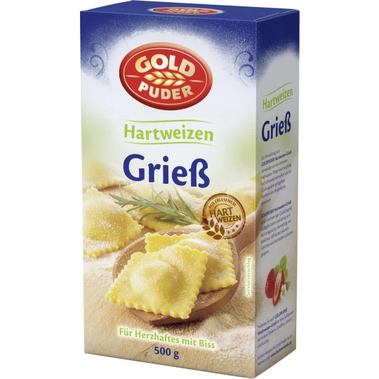 Hartweizen-Grieß 500G 3 Hartweizen-Grieß 500G