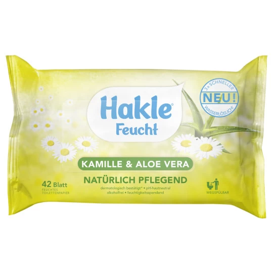 Feuchtes Toilettenpapier Kamille & Aloe Vera 42ST 3 Feuchtes Toilettenpapier Kamille & Aloe Vera 42ST
