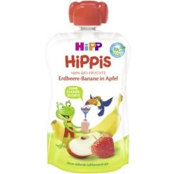 Bio Hippis Erdbeere-Banane In Apfel 100G