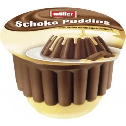 Mueller Schoko Pudding Mit Soße Vanillegeschmack 450G