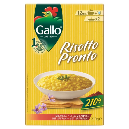 Gallo Risotto Pronto A La Milanese Mit Safran 210G 3 Gallo Risotto Pronto A La Milanese Mit Safran 210G